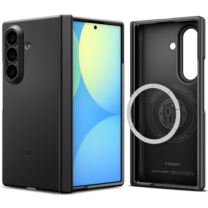 Spigen - Spigen Mobilskal Magsafe För Galaxy Z Fold 8 Ultra Air Fit Pro - Svart