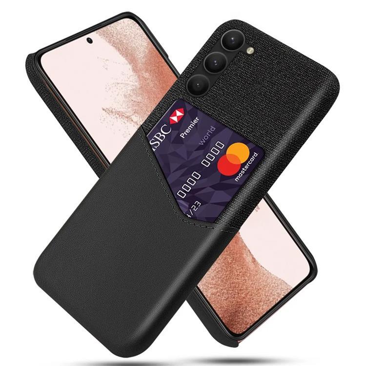 Galaxy S24 Plus Mobilskal Korthållare Texturerat - Svart | 2353 | AlltMobil