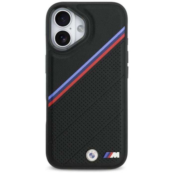 BMW - BMW iPhone 17 Mobilskal MagSafe M Tricolor Metal Logo - Svart