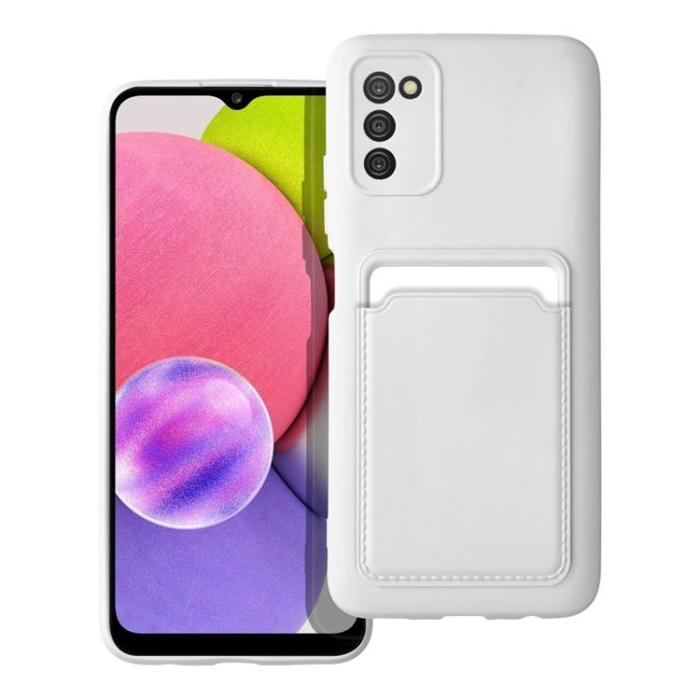 Forcell - Forcell Galaxy A03s Skal Korthållare - Vit