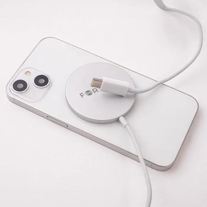 Forever - Forever Magnetisk MagSafe Trådlös Laddare 15W - Grå