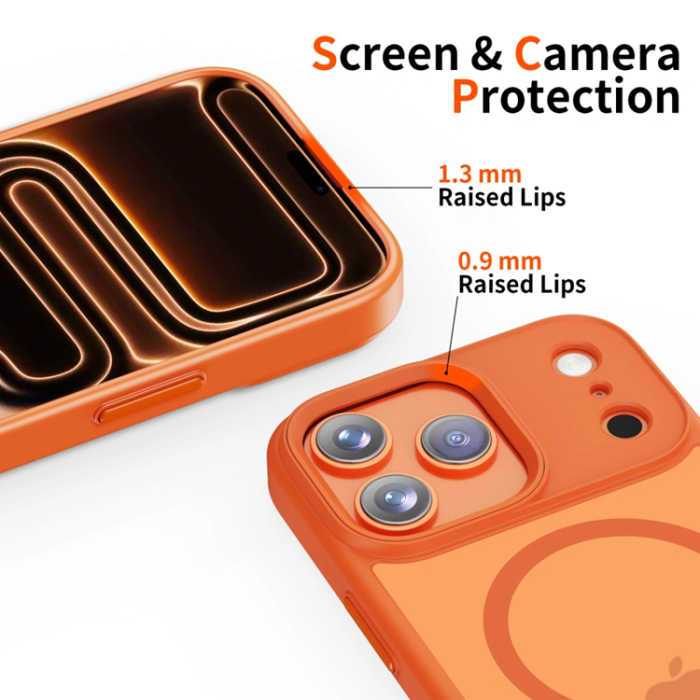 Tech-Protect - Tech-Protect iPhone 17 Pro Max Mobilskal Magsafe Matte - Cosmic Orange