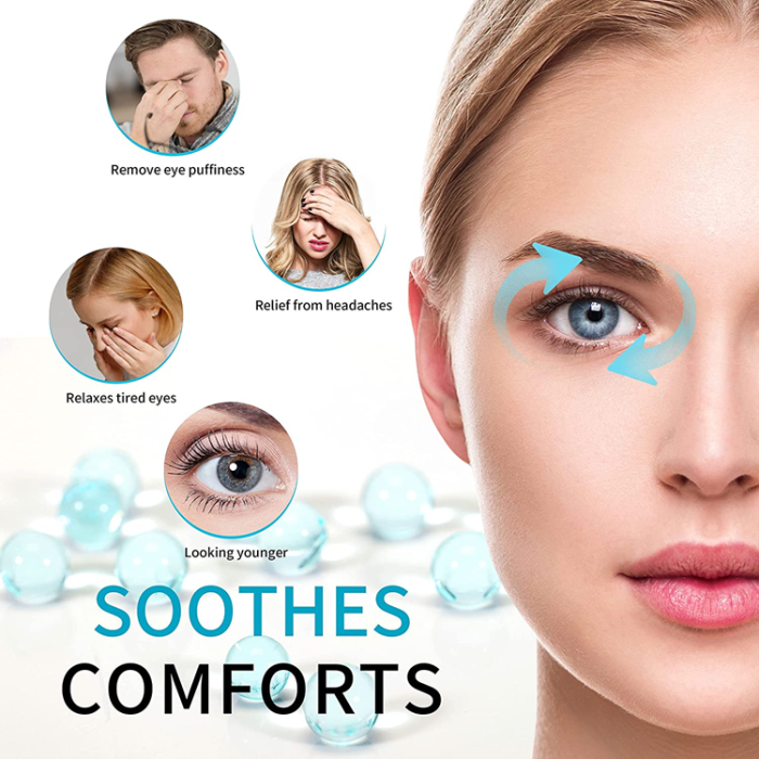 A-One Brand - Bekväm Gel Sovmask/Ögonmask - Blå