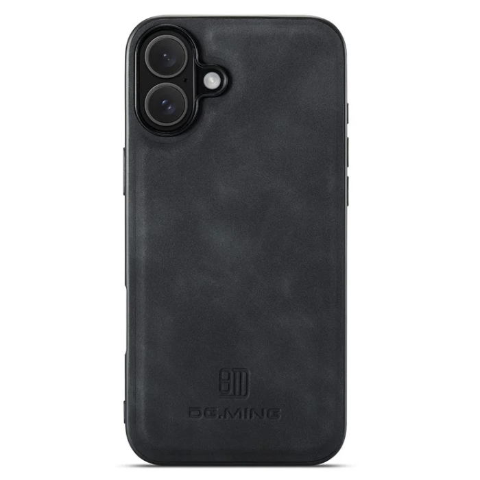 DG.MING - DG.MING iPhone 16 Plus Mobilskal Hybrid Läder - Svart