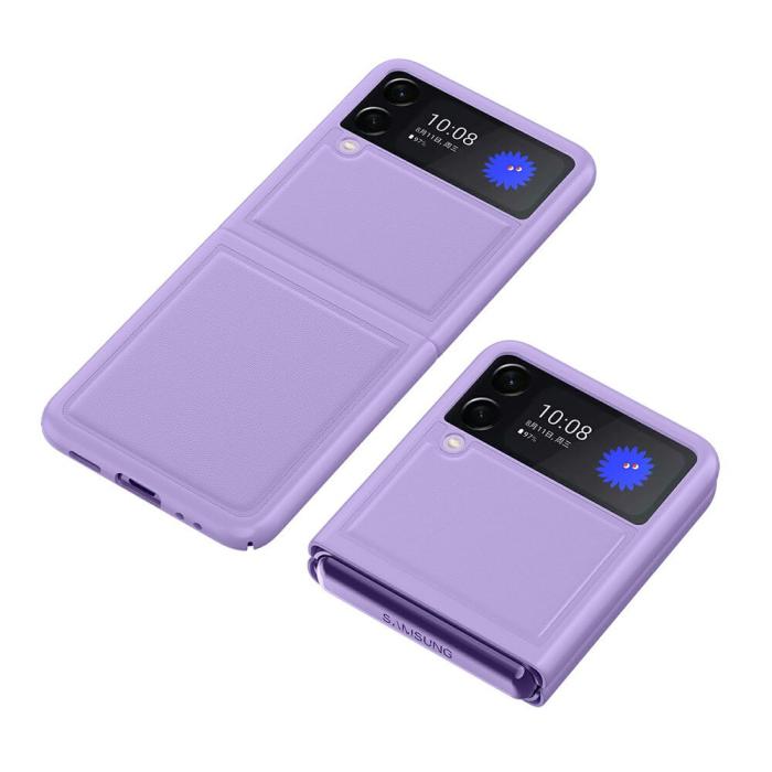 A-One Brand - Drop-Proof Äkta lader Skal Samsung Galaxy Z Flip 3 - Lila