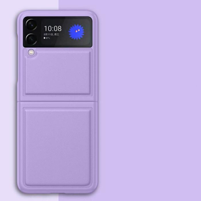 A-One Brand - Drop-Proof Äkta lader Skal Samsung Galaxy Z Flip 3 - Lila