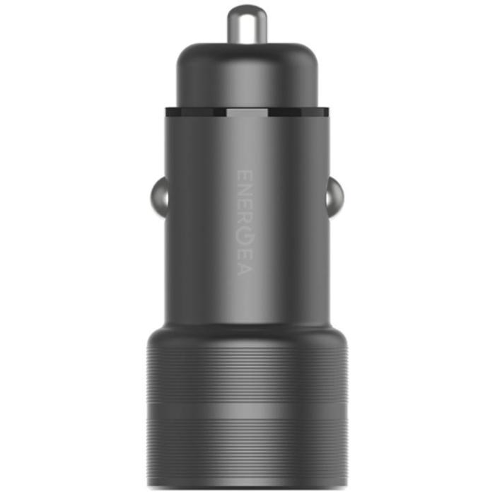 ENERGEA - Energea Billaddare 38W 1xUSB-C 1xUSB-A PD-QC3.0 - Gunmetal