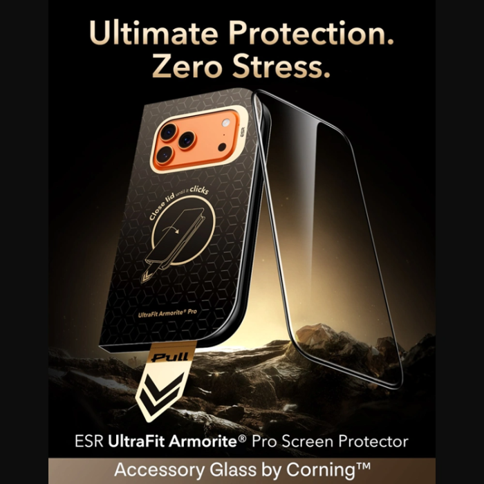 ESR - ESR Härdat Glas Skärmskydd för iPhone 18 Pro Armorite Pro Ultrafit