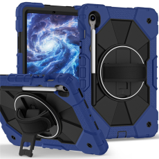 A-One Brand - Galaxy Tab S10 FE/S9 FE/S9 Skal Kickstand med Rem - Marinblå