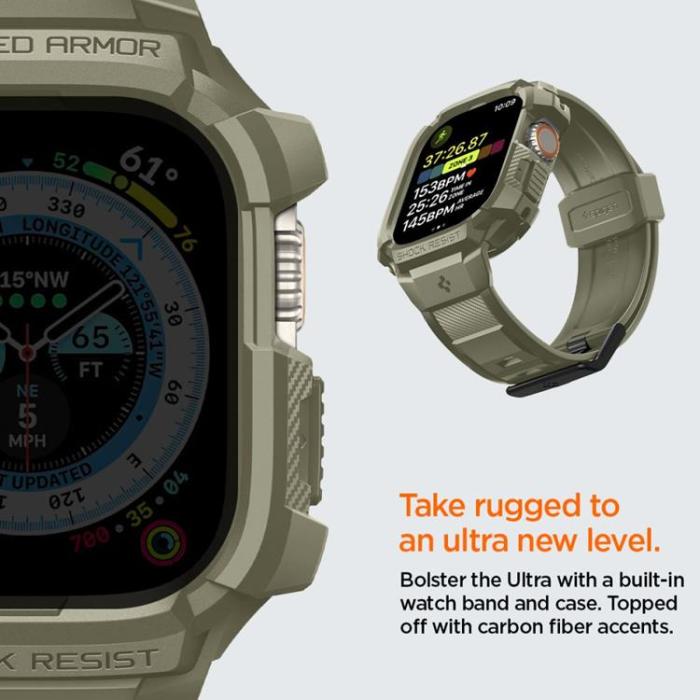 Spigen - Spigen Apple Watch Ultra (49mm) Armband Rugged Armor Pro