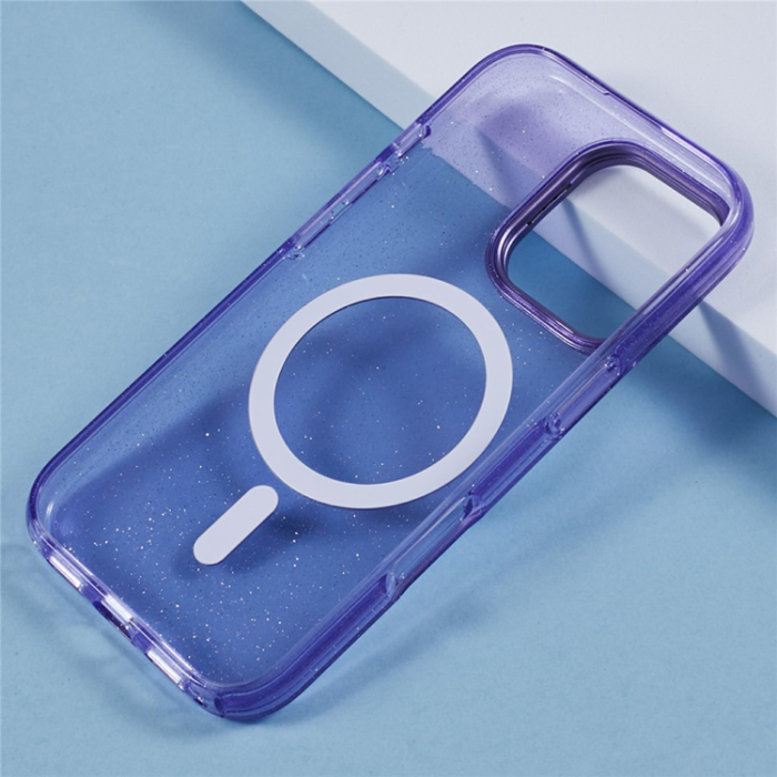 KIGC - KIGC iPhone 16 Pro Mobilskal MagSafe Epoxy Kickstand - Lila