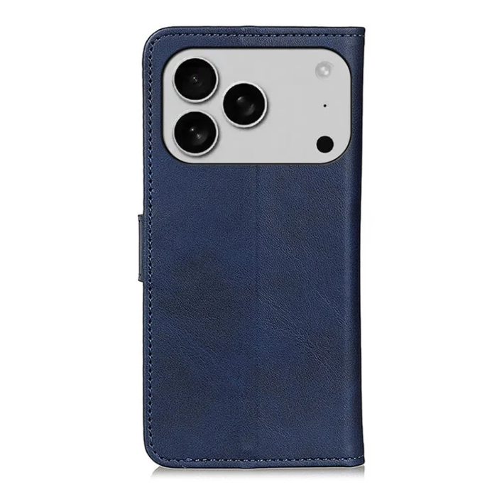 A-One Brand - iPhone 17 Pro Max Plånboksfodral Cowhide Texture - Blå