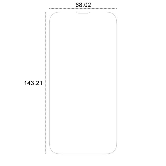 Etteri - Etteri iPhone 16e Härdat Glas Skärmskydd Hybrid - Transparent