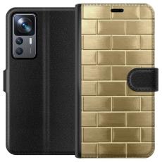 iSecrets - Pl&aring;nboksfodral till Xiaomi 12T med Gyllene Murstenar