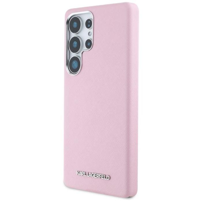 KARL LAGERFELD - Karl Lagerfeld Galaxy S25 Ultra Mobilskal MagSafe Saffiano Full Wrapped - Rosa