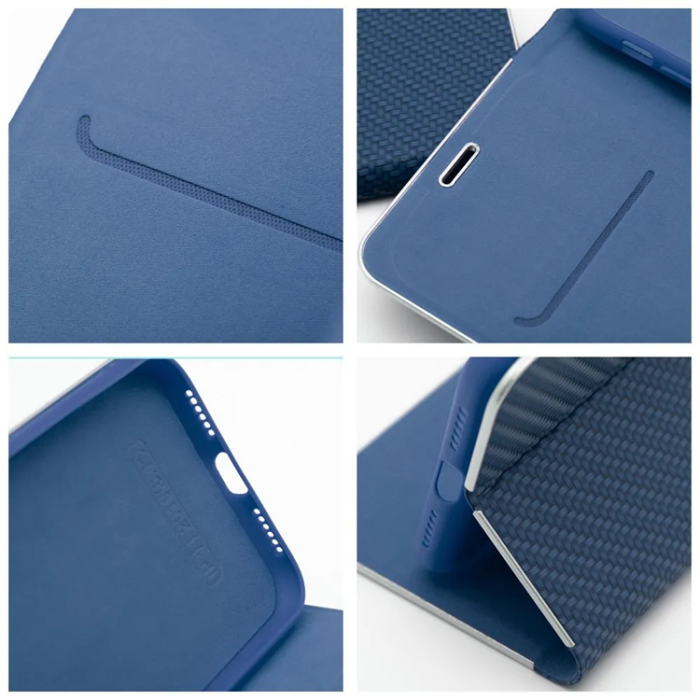 OEM - Xiaomi Redmi 14C Plånboksfodral Luna Carbon - Blå
