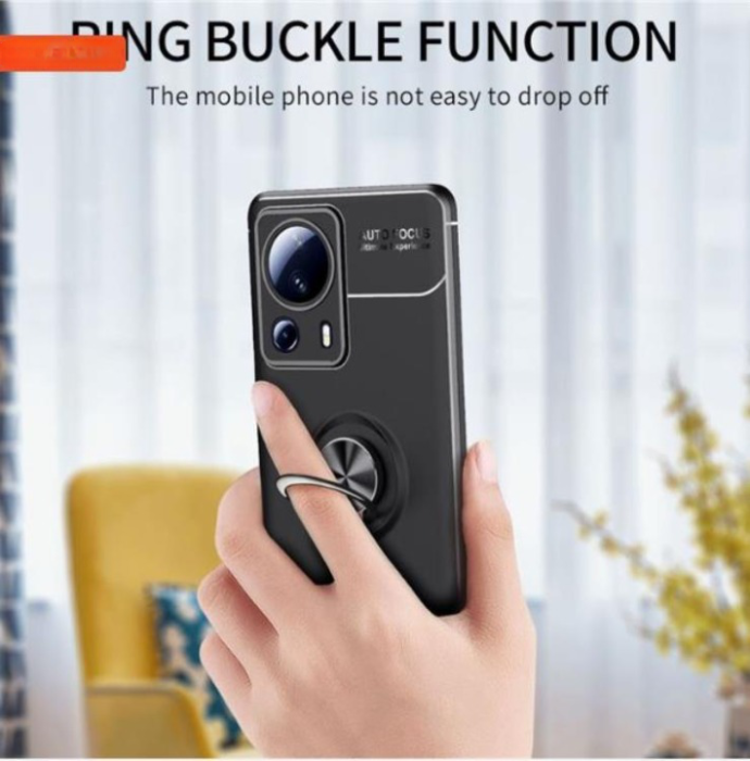 A-One Brand - Xiaomi 13 Lite Mobilskal Ringhållare TPU Kickstand - Brun