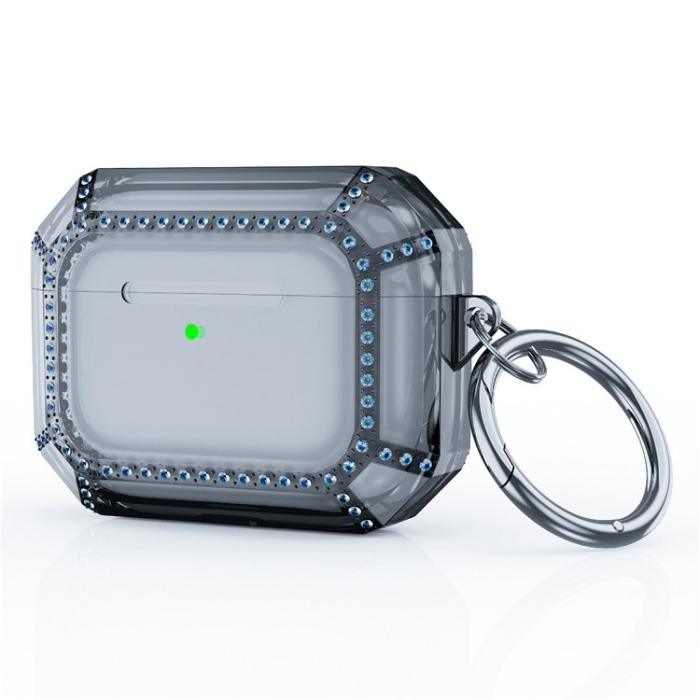 A-One Brand - Airpods Pro 2 Skal Rhinestone Shockproof - Svart