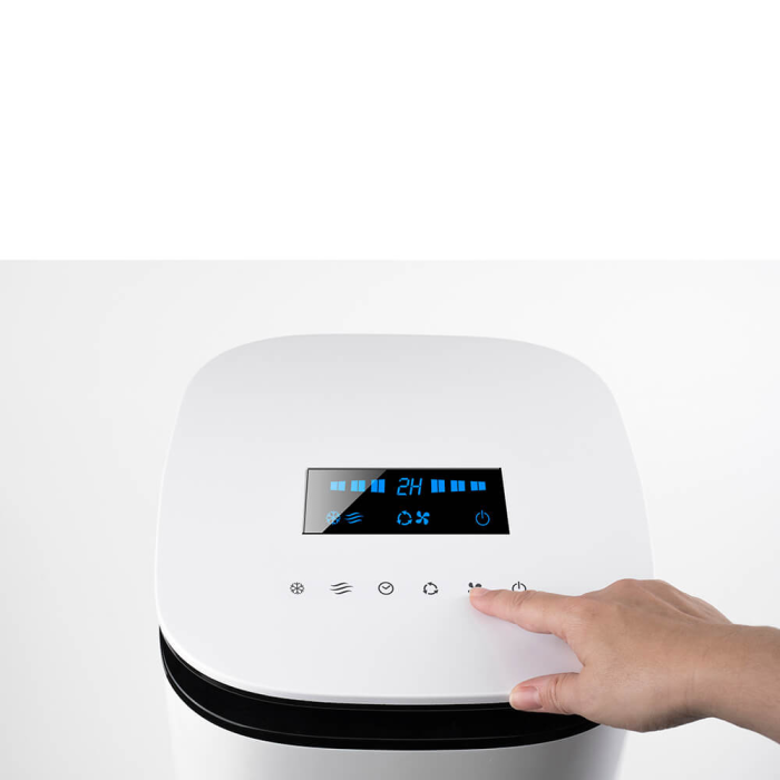 Black & Decker - BLACK+DECKER Luftkylare LED Display - Vit