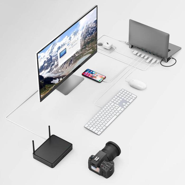 Hama - HAMA Dockningsstation USB-C 9x Portar