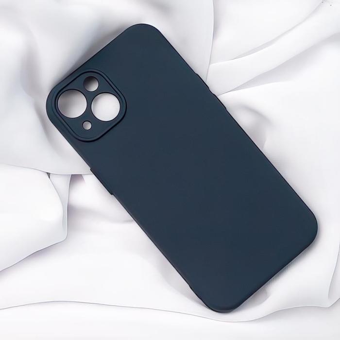 OEM - Silikonfodral Mörkblå iPhone 12/12 Pro - Skyddande Mobilskal