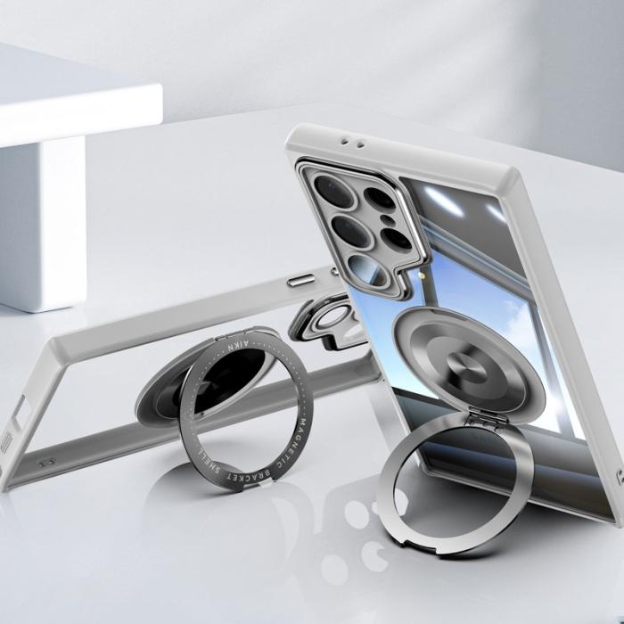 OEM - Mobilskal för Samsung Galaxy S26 Ultra Magnetiskt PC + TPU - Titangrå