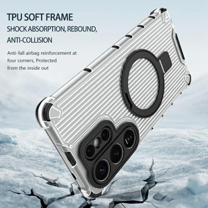 OEM - Mobilskal för Samsung Galaxy S26 Ultra Magnetiskt PC + TPU - Transparent