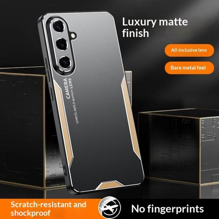 OEM - Mobilskal för Samsung Galaxy S26 Plus Aluminium TPU PC - Silver