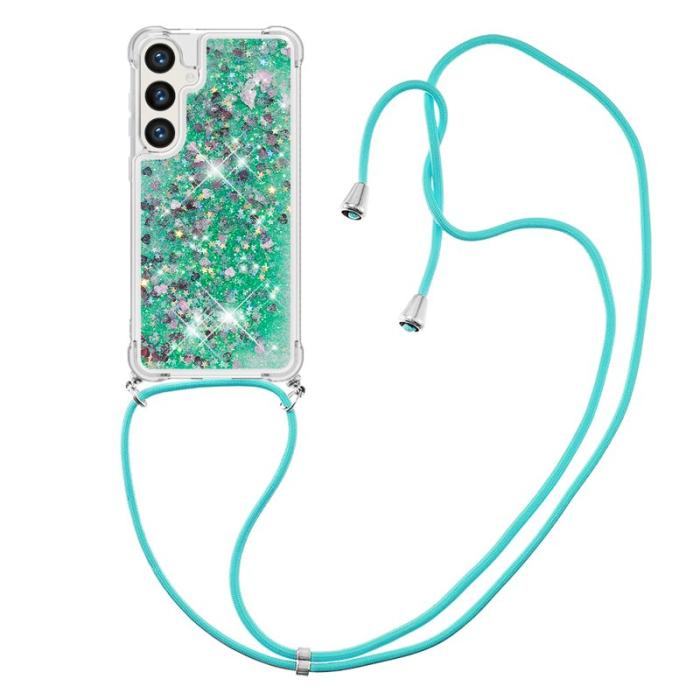 OEM - Mobilskal för Samsung Galaxy S26 Plus TPU med rem - Grön