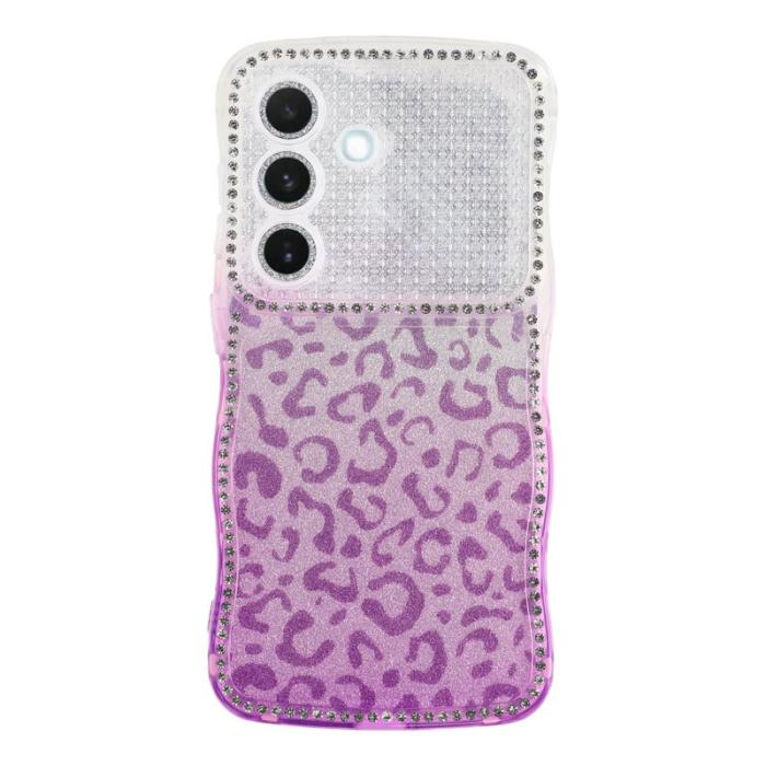 OEM - Mobilskal för Samsung Galaxy S26 Plus TPU med rhinestones - Gradient Lila