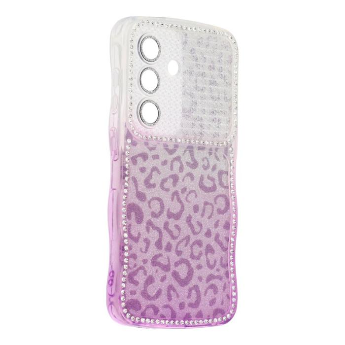 OEM - Mobilskal för Samsung Galaxy S26 Plus TPU med rhinestones - Gradient Lila