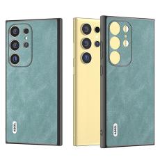 ABEEL - ABEEL Mobilskal till Samsung Galaxy S24 Ultra Slim Fit PU L&auml;der - Bl&aring;
