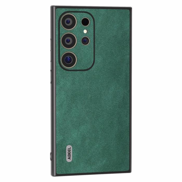 ABEEL - ABEEL Mobilskal till Samsung Galaxy S24 Ultra Slim Fit PU Läder Grön