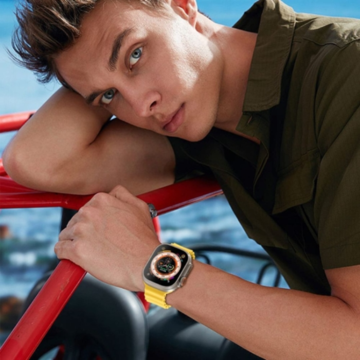 Tech-Protect - Tech Apple Watch 6/7/8/SE/Ultra 1/2 (44/45/46/49 mm) Armband Icon Pro - Blå