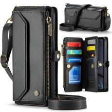 Caseme - CASEME Pl&aring;nboksfodral Konstl&auml;der till iPhone XR med kortfack - Svart