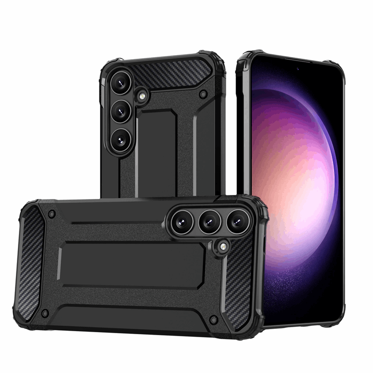 Mobilskal till Galaxy S24 FE Hybrid Armor - Svart | 2353 | AlltMobil
