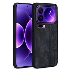 AZNS - AZNS Xiaomi 17 Pro Max Fodral KonstL&auml;der - Skyddande - Svart