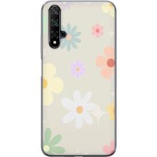 iSecrets - Genomskinligt Skal kompatibel med Huawei nova 5T med fejdande blommor