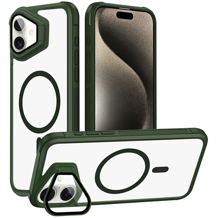 iPhone 16 Plus Mobilskal Magsafe med Linsskyddsstöd (Grön) | 2353 | AlltMobil