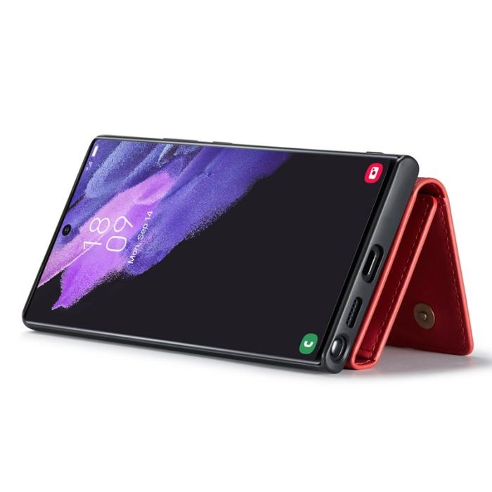 DG.MING - DG.MING M1 Series Mobilskal till Samsung Galaxy S25 Ultra Kickstand Röd