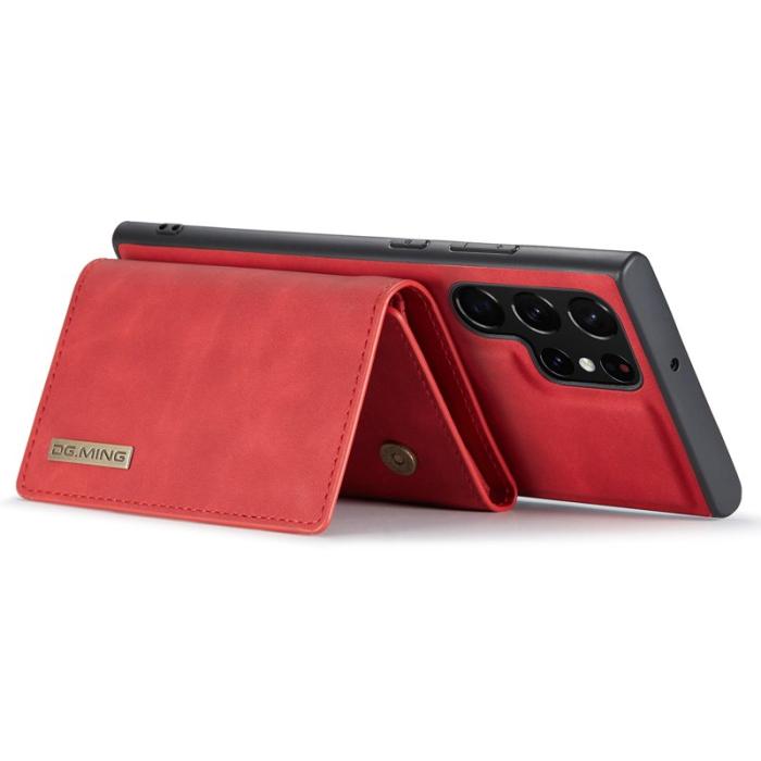 DG.MING - DG.MING M1 Series Mobilskal till Samsung Galaxy S25 Ultra Kickstand Röd