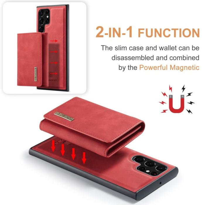 DG.MING - DG.MING M1 Series Mobilskal till Samsung Galaxy S25 Ultra Kickstand Röd