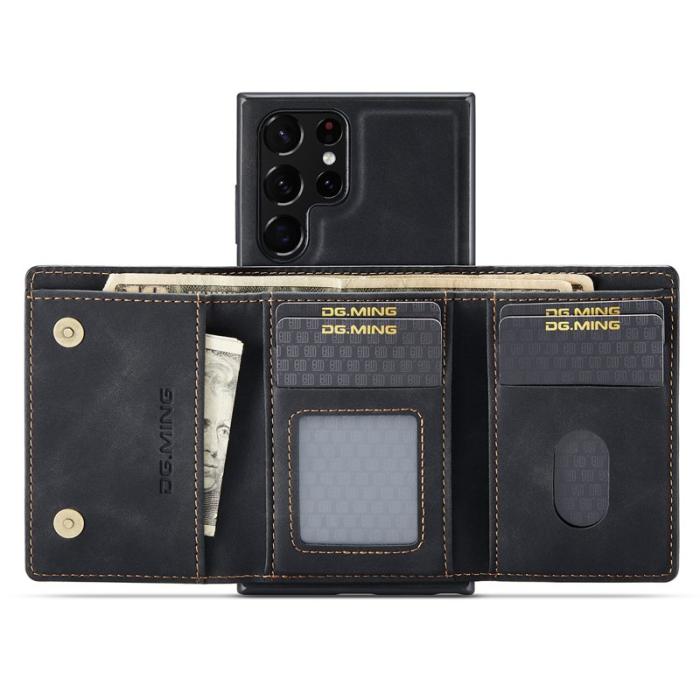 DG.MING - DG.MING M1 Series Mobilskal till Samsung Galaxy S25 Ultra Kickstand Svart