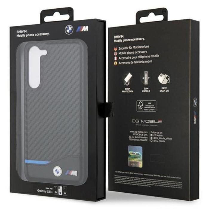 BMW - BMW Galaxy S23 Plus Skal Läder Carbon - Svart