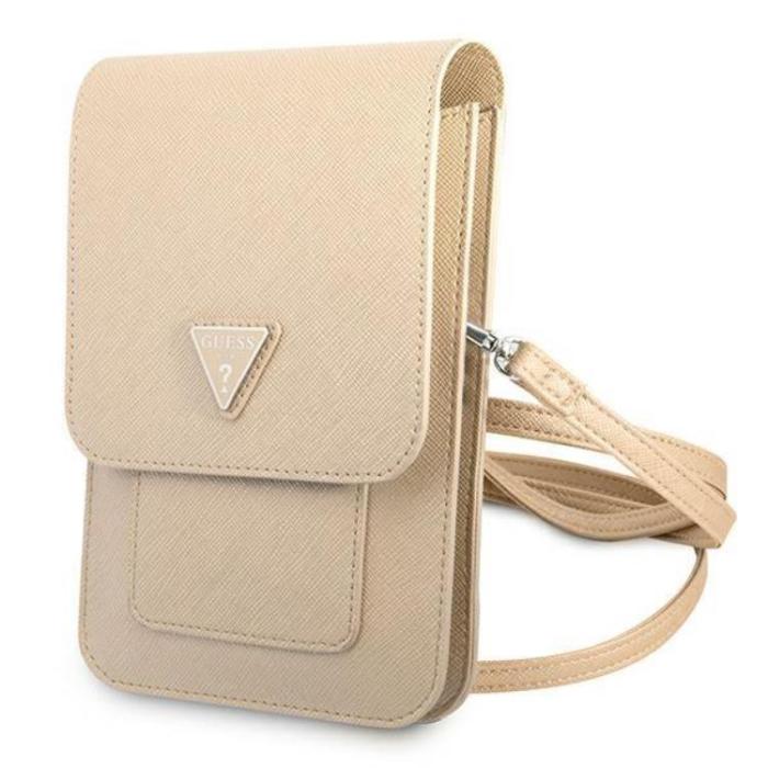UTGATT1 - Guess Halsbandsfodral Saffiano Triangle - Beige