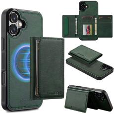 LC.imeeke - LC.IMEEKE L5 iPhone 16 Plus Fodral KonstL&auml;der - Gr&ouml;n
