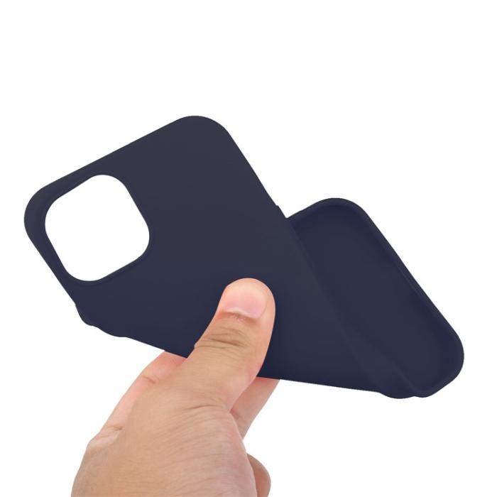 OEM - iPhone 15 Plus Mobilskal TPU Matte Slim-Fit - Blå