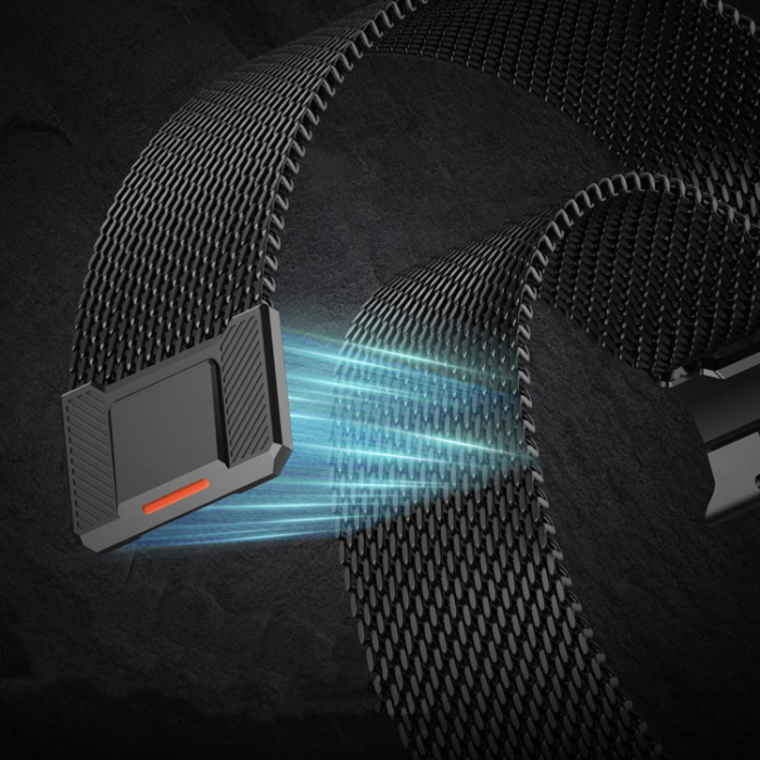 Tech-Protect - Tech-Protect Armband För Apple Watch (42/44/45/49 mm) Milano Vanguard - Svart