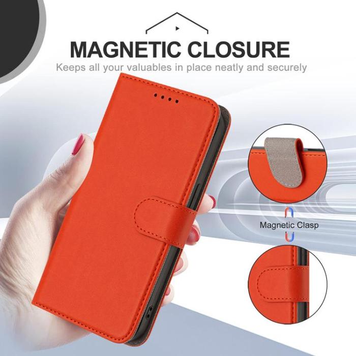 A-One Brand - iPhone Air Plånboksfodral Solid Color - Orange