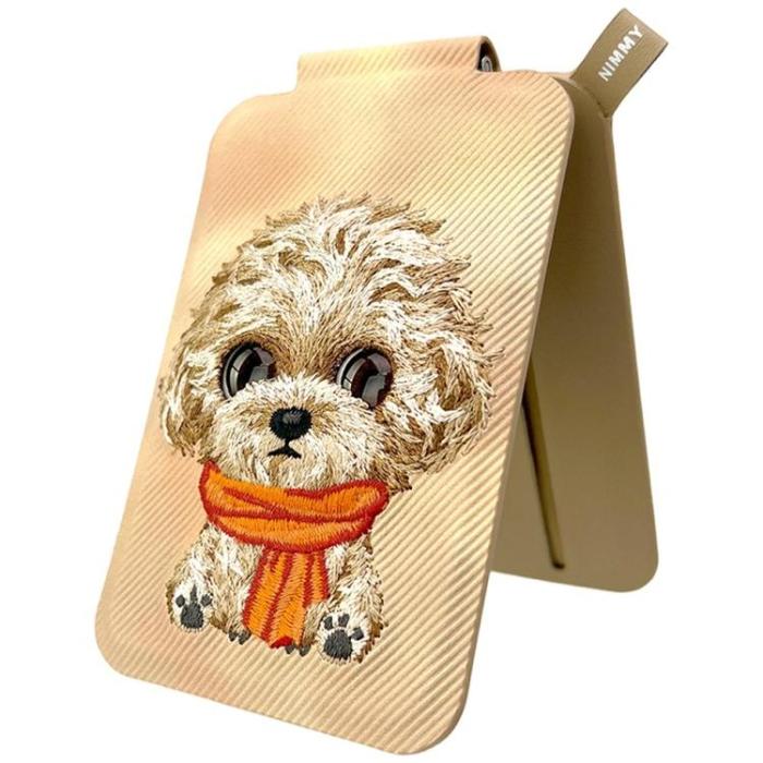 NIMMY - Nimmy MagSafe Korthållare och Mobilställ Big-Eye Cute Pets 2.0 Dog - Brun